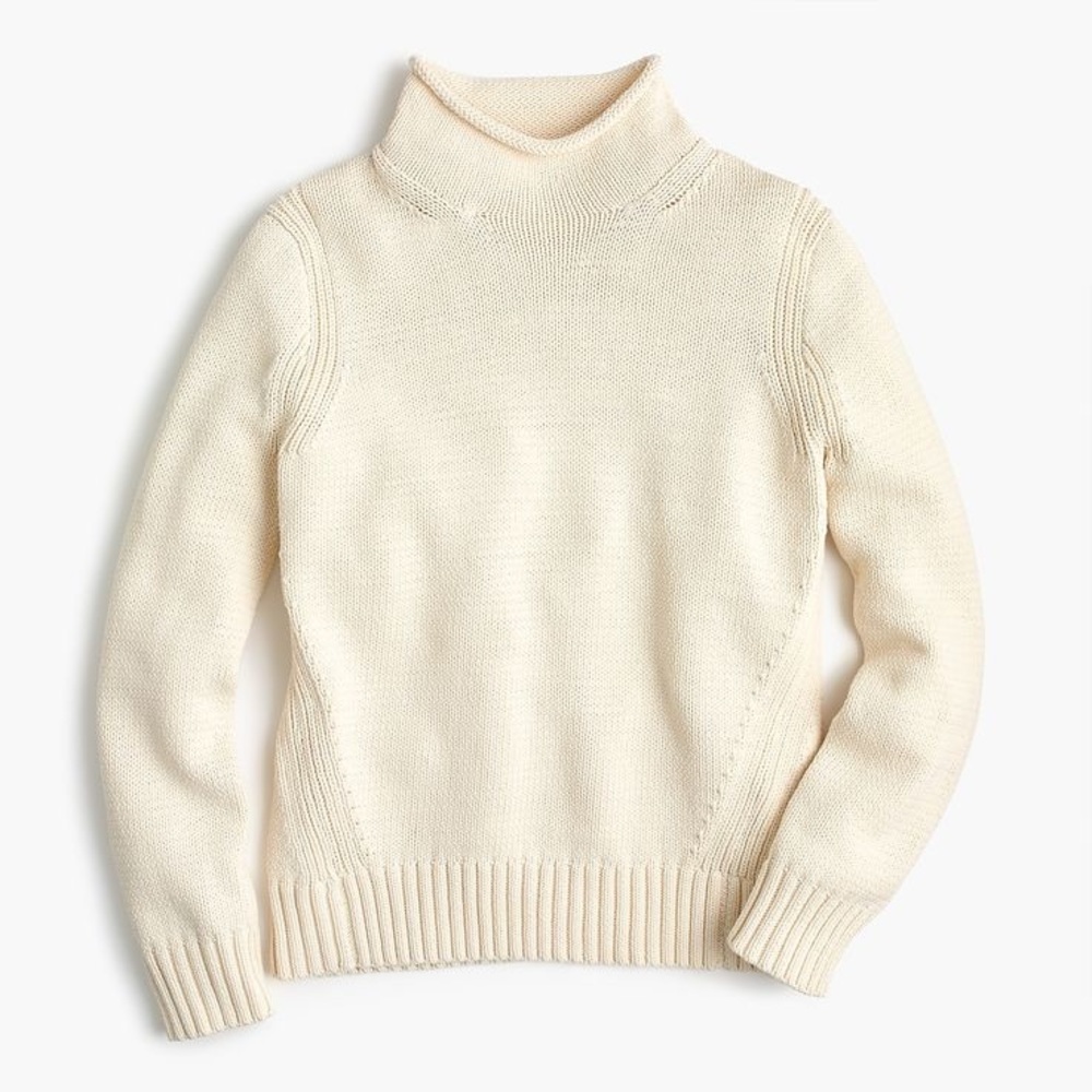 J. Crew Ivory 1988 Rollneck Sweater